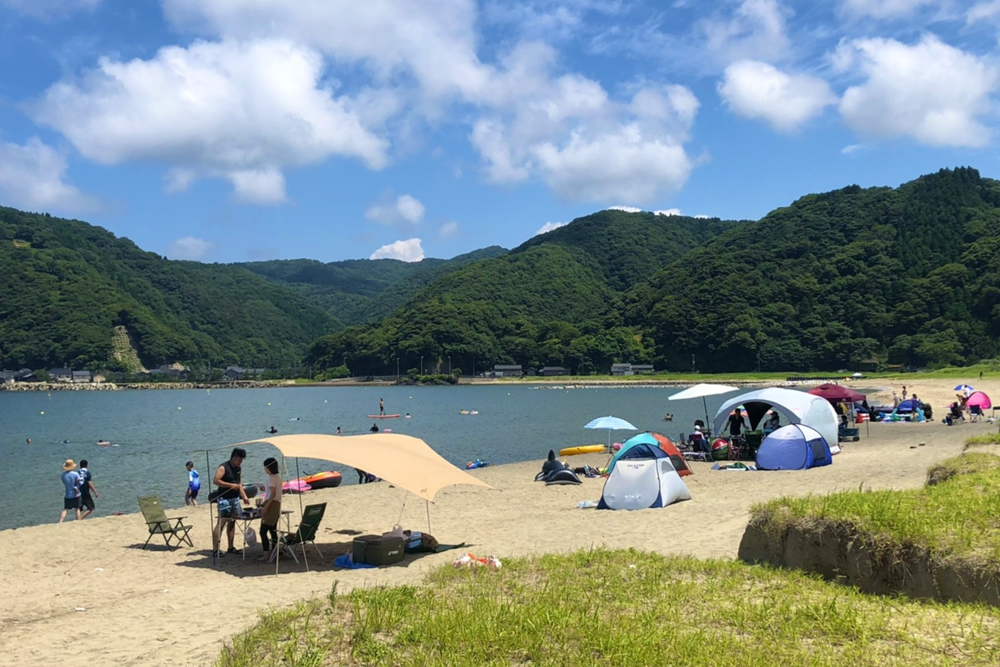 Kehi bbq camping beach near Kinosaki